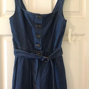 Wide Leg denim overalls